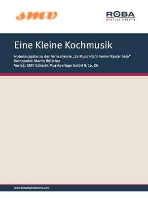 cover image of Eine Kleine Kochmusik